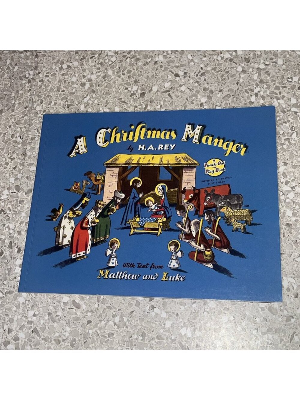 Christmas Manger by H. A. Rey (2009, Trade Paperback) Nativity Punch Out